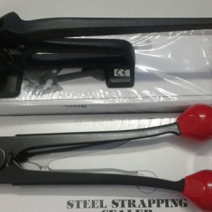 Máy đóng đai thép cầm tay gồm kìm bấm và máy siết