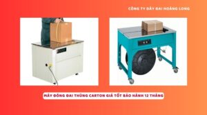 Máy đóng đai thùng Carton Hoàng Long