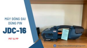 Máy siết đai nhựa dùng pin tại Hoàng Long